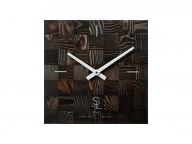 Часы настенные SLT 5195 CHESS BLACK WOOD в Тикси - tiksi.mebel-nsk.ru | фото