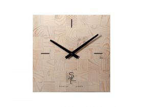 Часы настенные SLT 5196 CHESS WHITE WOOD в Тикси - tiksi.mebel-nsk.ru | фото