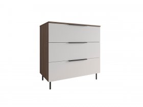Комод 900 Роза (орех франклин карамельный/бежевый скин) в Тикси - tiksi.mebel-nsk.ru | фото