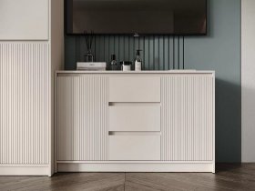 Комод КМ-003 Мирен (кашемир/матовая моно керамика) в Тикси - tiksi.mebel-nsk.ru | фото
