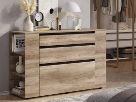 Комод КМ-06 Энигма (венге/дуб каньон) в Тикси - tiksi.mebel-nsk.ru | фото