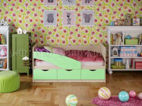 Кровать детская Бабочки 1,8 м в Тикси - tiksi.mebel-nsk.ru | фото