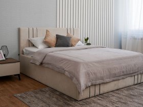 Кровать двуспальная 1,8м с подъем. мех. Леванте в Тикси - tiksi.mebel-nsk.ru | фото