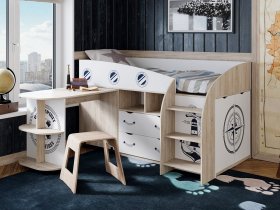 Кровать комбинированная «Немо» в Тикси - tiksi.mebel-nsk.ru | фото