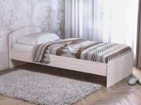 Кровать односпальная 80 с низкой спинкой (ясень шимо светлый) в Тикси - tiksi.mebel-nsk.ru | фото