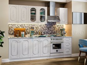 Кухонный гарнитур Лиза-2 (белый) в Тикси - tiksi.mebel-nsk.ru | фото