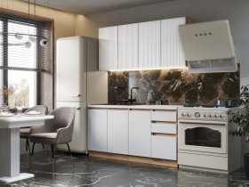 Кухонный гарнитур Ника 1,6 м (белый) в Тикси - tiksi.mebel-nsk.ru | фото