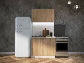 Кухонный гарнитур Ронда 1,0 м в Тикси - tiksi.mebel-nsk.ru | фото