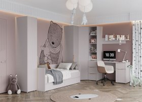 Модульная детская «Тефия» (тефия/софт сантьяго) в Тикси - tiksi.mebel-nsk.ru | фото