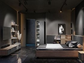 Модульная спальня Даллас в Тикси - tiksi.mebel-nsk.ru | фото