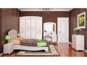 Модульная спальня Каролина в Тикси - tiksi.mebel-nsk.ru | фото