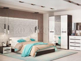 Модульная спальня Ким в Тикси - tiksi.mebel-nsk.ru | фото