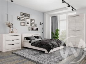 Модульная спальня Леонардо в Тикси - tiksi.mebel-nsk.ru | фото