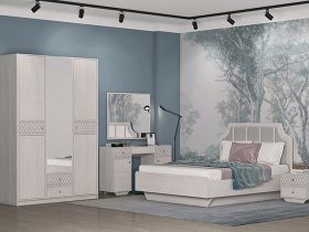 Модульная спальня Лоренцо в Тикси - tiksi.mebel-nsk.ru | фото