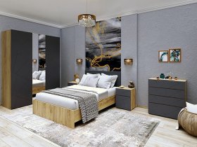 Модульная спальня Шерлок в Тикси - tiksi.mebel-nsk.ru | фото