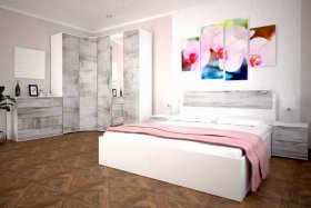 Модульная спальня Сорренто в Тикси - tiksi.mebel-nsk.ru | фото