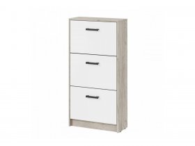 Обувница ОБ-2 Вега (дуб крафт серый/белый) в Тикси - tiksi.mebel-nsk.ru | фото