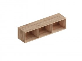 Полка настенная открытая Сицилия (дуб альпийский/тефия) в Тикси - tiksi.mebel-nsk.ru | фото