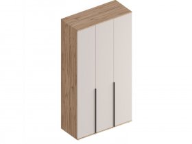 Шкаф 3-ств Сицилия (дуб альпийский/тефия) в Тикси - tiksi.mebel-nsk.ru | фото
