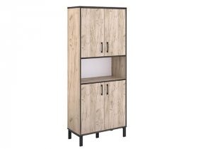 Шкаф для документов Шк050.0 Гермес лофт (дуб крафт серый) в Тикси - tiksi.mebel-nsk.ru | фото