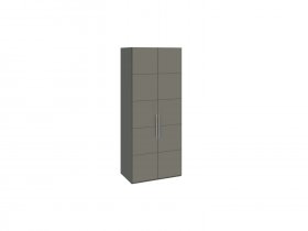 Шкаф для одежды с 2 дверями Наоми (джут/фон серый) СМ-208.07.03 в Тикси - tiksi.mebel-nsk.ru | фото