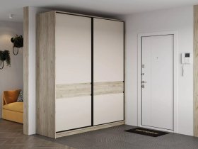 Шкаф-купе Бостон ШК-005 (2.0 м) (дуб крафт серый/кашемир) в Тикси - tiksi.mebel-nsk.ru | фото