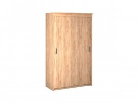 Шкаф-купе двухдверный Ирина Шк013.1 (дуб крафт золотой) в Тикси - tiksi.mebel-nsk.ru | фото