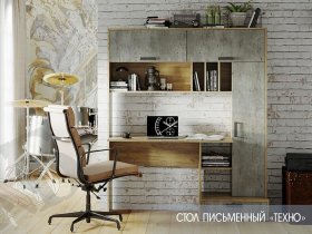 Стол письменный  Техно в Тикси - tiksi.mebel-nsk.ru | фото
