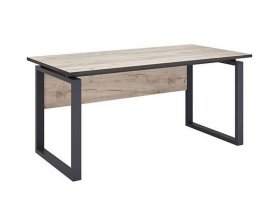 Стол руководителя Ст075.0 Гермес лофт (дуб крафт серый) в Тикси - tiksi.mebel-nsk.ru | фото